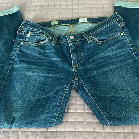 Ag Adriano Goldschmied Denim - AG Blue Jeans; Women’s; 27R; Roll-up; Superior quality; elasticity